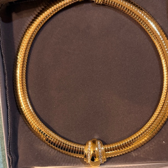 Avon Jewelry - Avon Gold Necklace with Silver Detailing